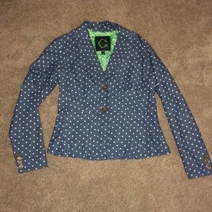 C Wonder Polka Dot Blazer